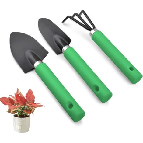 Kit d'Outils de Jardinage - Outils de Jardin en Acier Inoxydable Pelle à Main pour Jardinage pour Balcon Terrasse Plage Pots de Fleurs Cadeau Anniversaire Noël Fête des Mères (1/5)