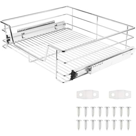 Tiroir Téléscopique de Cuisine, Panier Rangement pour Placard 60cm - (1/5)
