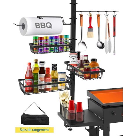 Panier de Barbecue, Accessoires Grille Barbecue pour Camping-Car, Cuisine Camping, extérieur, Idee Cadeau Homme/Papa - (1/5)