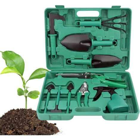 Kit d'outils de Jardin - Outil de Jardinage Robuste - pour terrasse, Balcon, Cour, de Jardin et extérieur (1/5)
