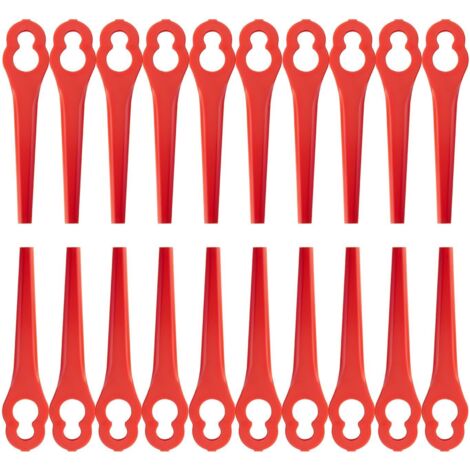 Lot de 100 Lames Rechange Compatible pour Einhell Coupe-Bordures BG-CT 18 Li, RG-CT 18/1 GE-CT GC-CT / 24Li,Lames Plastique sans Fil - (1/5)