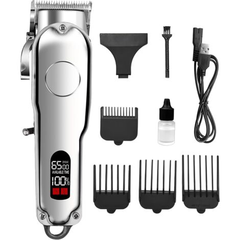 Tondeuse Cheveux,Appareil de Tonte Rechargeable par USB - Kit Coupe Avec 4 Peignes Guidage,Pour Et Animaux, Papa, Mari, Petit Ami, De Tête Barbe, Maison Voyage (1/5)