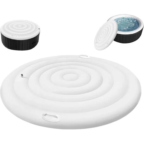 Bâche de piscine gonflable - Ronde Résistante aux intempéries Couvercle forme ronde Housse pliante imperméable pour l'extérieur Avec isolation thermique (1/5)