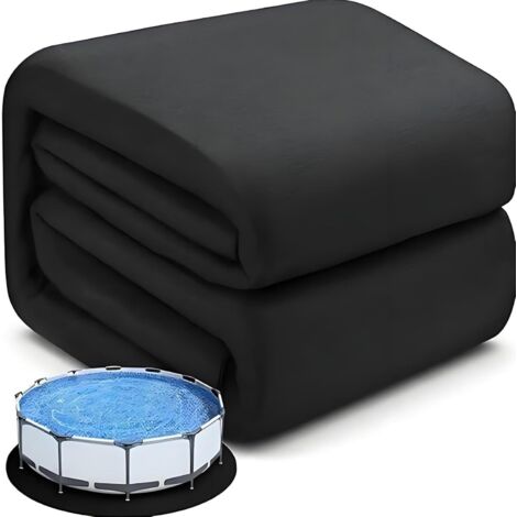 Tapis De Protection Géotextile Robuste pour Piscine Hors-Sol - 2026 Nouveauté Coussin Gonflable Plus Épais 200G/M² Résistant Aux Perforations Prolonge La Durée Vie du Liner (400cm) 400cm