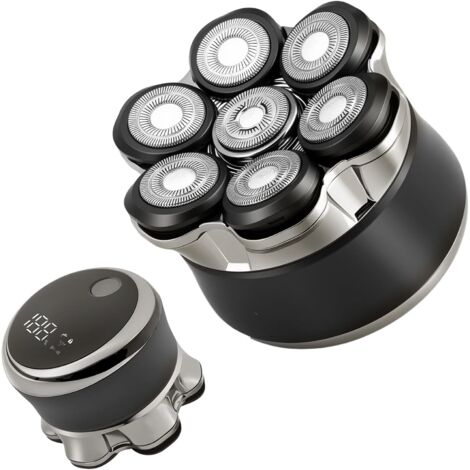 1 Rasoir Électrique,Tête Flottante Magnétique 7D,Étanche IPX6,Batterie 120 Minutes,Homme (1/5)