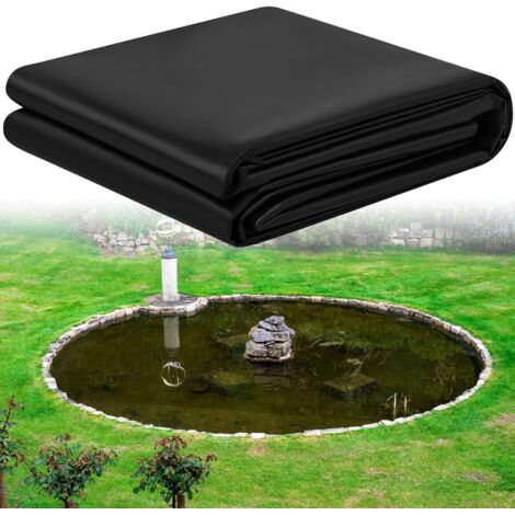 Bâche pour Bassin imperméable 3x5m 5x6m 10x10m Revêtement De d'eau Jardin Flexible Liner en HDPE Robuste Piscine Ruisseaux et Jardins aquati - (1/5)