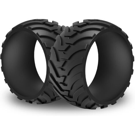 Pack de 2 protections roue XL amélioration la traction pour avant Worx Landroid réglage profil robuste les modèles roues S300 M500 M700 L800 L1000 - (1/5)