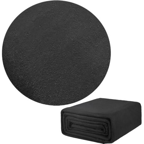 Tapis de piscine pour hors sol, coussin protection contre les crevaisons avec cadre anti-déchirure, rembourré Noir - (1/5)