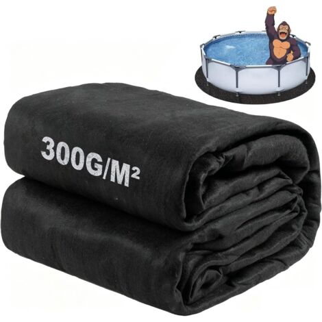 Tapis de piscine 5,5 m, tapis pour hors sol, rembourrage sous piscine, sol prévention des crevaisons prolonge la durée vie doublure - 18 FT
