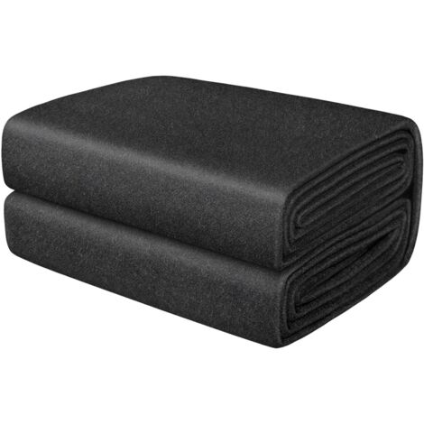 Tapis de Protection pour Liner Piscine Revêtement Inférieur - Protecteur Béton Ciment Gravier Extérieur Camping Été Jardin Terrasse Pelouse Diamètre 3,7 mètres (1/5)