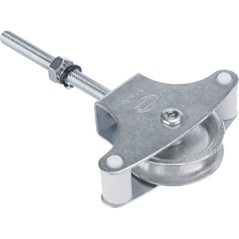 1 Poulie De Corde À Linge, Acier, Réa 39mm, Vis Et Guides Inclus, Pour Balcon Et Terrasse (1/4)