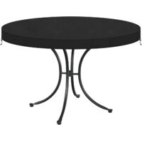Housse Pateau Table de Jardin Housse Protection Table Jardin Ronde Bache Table de Jardin Exterieur Housse de Protection Ronde pour Table de Jardin Imperméable Anti UV Tissu Oxford Ø110X10cm