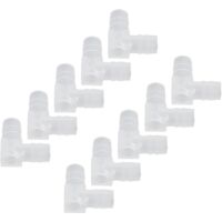 Lot de 10 Raccord coudé, Matériau PE, Résistant à l'usure, Pour tube silicone, Usage laboratoire alimentaire