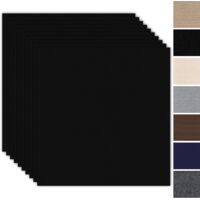Lot de 10 Dalles Tapis Autocollant 30x30 Cm Noir Pour Maison Bureau Commercial