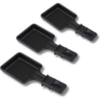 Poêlon à Raclette Carré Antiadhésif - Lot de 1 à 12 - Compatible Tefal - Design Ergonomique