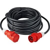 1 Rallonge 50m Câble 400V 16A IP44 Extérieur Chantier Jardin