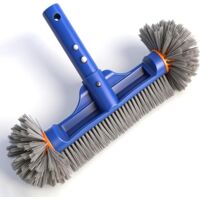 Brosse de nettoyage ronde 13″ pour piscine en film plastique - Pour nettoyer les murs, coins, le carrelage et sols