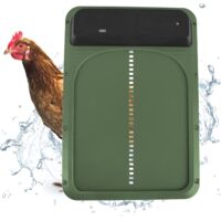 Porte Automatique de Poulailler, Cage De Poulet à Détection Lumière Poulailler Extérieur Volaille Résistante Aux Intempéries(Green) Green -