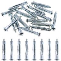 10 Pince Cheville Molly, Acier Zingué, M5x71mm, Pour Placo Et Cloison Sèche