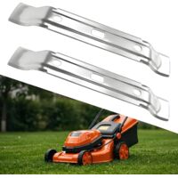 Lot de 2 lames rechange en acier inoxydable pour tondeuse à gazon 20 cm RMI 422, 422 P, PC, 522 C, C -