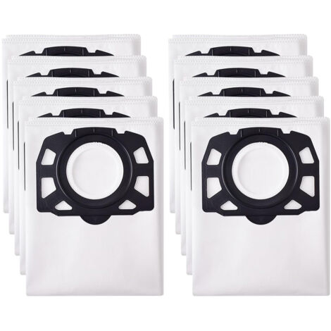 Redom – Lot de 10 sacs pour aspirateur Karcher MV4 MV5 MV6 WD4 WD5 WD6 – Tissu non tissé 5 couches – Capture poussières et allergènes – Lavables et réutilisables (1/5)