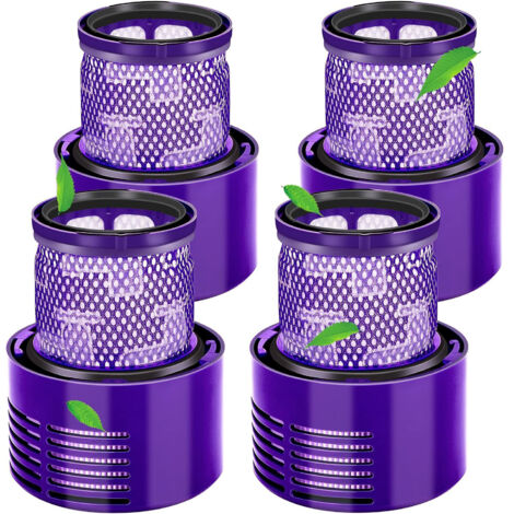 Filtre pour Dyson V10 SV12,Filtres pour Dyson Cyclone V10 SV12 Series V10 Absolute/Animal/Total Clean/Motorhead Aspirateurs, Filtre de Remplacement Accessoires  DY-969082-01(4 Packs) (1/5)