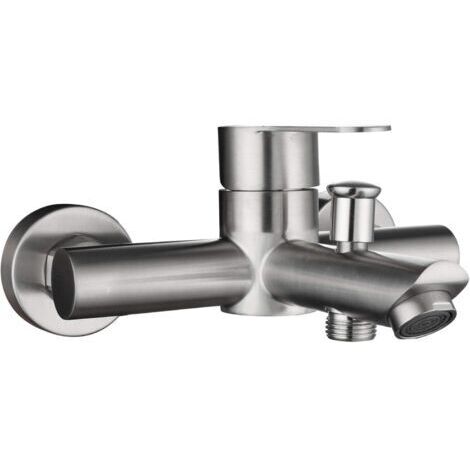 Robinet de baignoire mural en acier inoxydable 304 pour salle de bain et douche, argent (1/5)