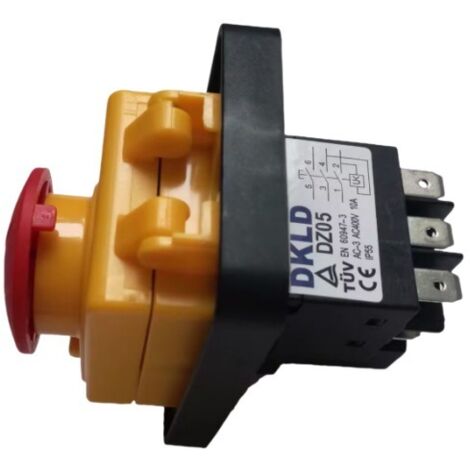 Interrupteur Électromagnétique KJD17F 16A 120V 5 Broches - Contacteur 110V AC Contacts Auxiliaires - Signal Retour Commande Moteur (1/4)