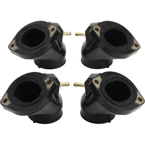 Kit 4 Connecteurs Caoutchouc Collecteur Admission Compatible Yamaha XVZ13A XVZ1300 Royal Star 1996-2001 - Joint Haute Température