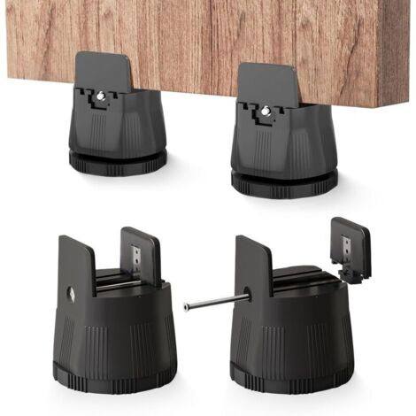 Rehausseur de meuble 6-8 cm - Rehausseur de lit réglable avec pince à vis - 4 pièces - Rehausseurs de meubles - Rehausseurs de lit pour charges lourdes pour 0,1 à 5 cm de large - Table lit (1/5)
