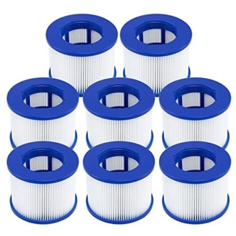 Filtre Spa a Visser, Cartouche filtrante pour Clever Spa,Filtre 75 x 100 mm,Cartouche filtrante pour Spa, 8pcs