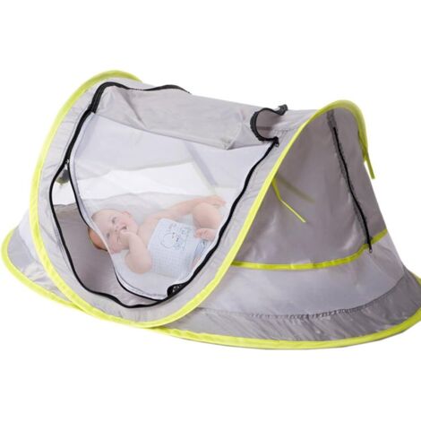 Tente de Plage Anti-UV pour Enfants et Bébés - Protection Solaire UPF50+ avec Moustiquaire - Tente Pop-Up Portable