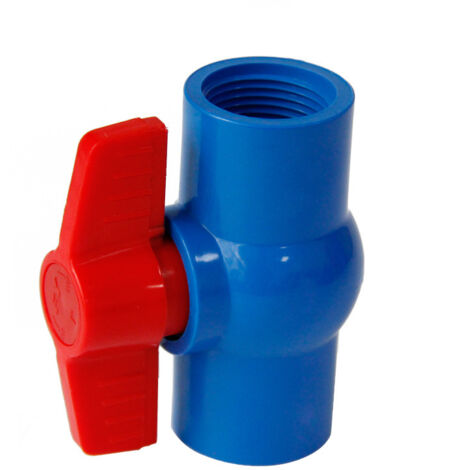 Robinets à Boisseau Sphérique PVC avec Raccords Coudés - Diamètre Intérieur 40mm, Pour Système d'Irrigation et Tuyauterie d'Eau, Montage Rapide par Vis (1/3)