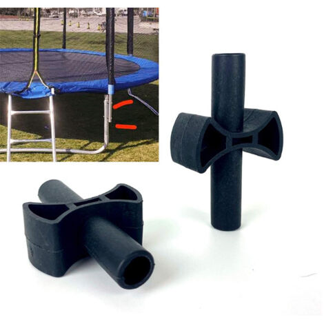 Paquet de 12 entretoises d'écartement de tige de logement de trampoline - Accessoires de remplacement de logement de sécurité en plastique pour trampoline (1/4)