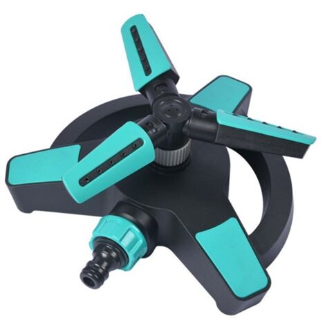Arroseur rotatif automatique, buse réglable à trois branches, outil d'irrigation pour pelouse et jardin, assure une couverture complète et un arrosage uniforme, arroseur de jardin haute pression anti- (1/5)