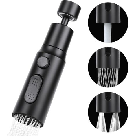 Douchette Evier Cuisine Robinet 360 Degres, 3 Modes Embout Robinet Cuisine avec Aerateur, Mitigeur Evier Cuisine Tete de Robinet Rotative, Adaptateur Robinet Universal Orientable (1/5)