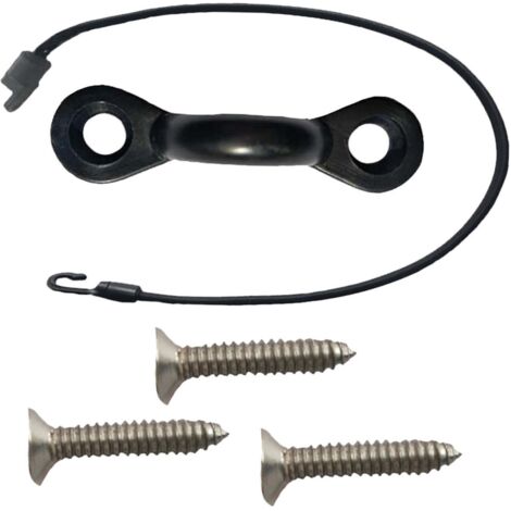 Boucles de Fixation avec Vis Autotaraudeuse pour Canoë Kayak - Crochets pour Attacher Corde Élastique et Équipement, Accessoires Nautiques Extérieurs (1/4)