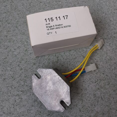 Régulateur de tension AVR Briggs & Stratton 16 AMP 493219, 303700, régulateur de tension de générateur, stabilise la tension de sortie. (1/3)