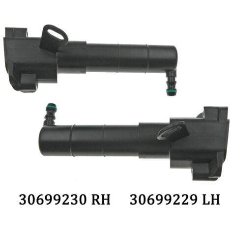 1 spécification : Pistolet lave-phare gauche 30699229 Couleur : Noir Matériau : Plastique Grand jet haute pression en forme d'éventail pour voitures, résolvant les problèmes de pulvérisation irréguliè (1/5)