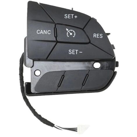 1 couleur : Noir Matériau : ABS Commande de régulateur de vitesse au volant, compatible avec le protocole d'origine, boutons sensibles, répare les régulateurs de vitesse qui ne peuvent pas être régl (1/5)