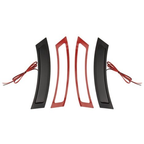 1 paire. Couleur : Noir. Matériau : ABS. Clignotants d'aile de voiture à LED 631. Ambre haute luminosité. Étanches. Signalisation latérale améliorée. Conformes à la réglementation. (1/5)