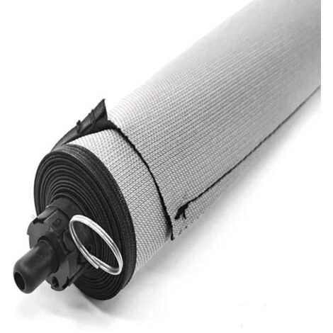 1 couleur : Noir  Matériau : Plastique  Pare-soleil de toit ouvrant de voiture, store enrouleur, protection solaire panoramique, isolation thermique, enroulement manuel, remplacement pour pare-soleil 