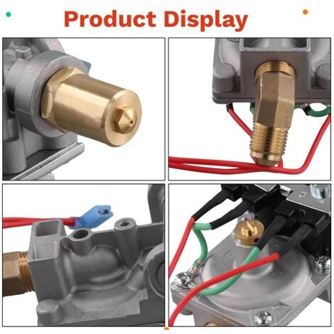 Modèle : 93870 92089 Vanne à gaz pour chauffe-eau de VR compatible avec le chauffe-eau à gaz de précision Atwood de 10 gallons, eau chaude instantanée, alliage résistant à la corrosion, protection con (1/5)