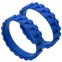 Roue en Caoutchouc Compatible avec Roue Centrale avec Pneus en Caoutchouc Antidérapant(bleu)