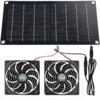 Panneau solaire 10W6V ventilateur solaire poulailler serre hangar animal maison fenêtre échappement production d'énergie solaire