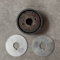 Embrayage EH12, diamètre extérieur 78,5 mm, trou de montage 20 mm, épaisseur 18 mm, embrayage centrifuge, convient au moteur Robin EH12, différents trous de montage.
