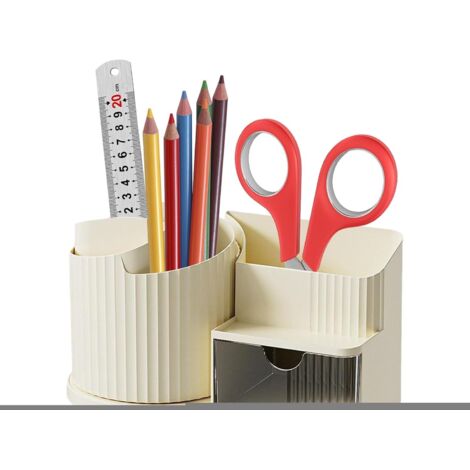 Organisateur de bureau rotatif - Boîte de rangement de bureau (1/5)