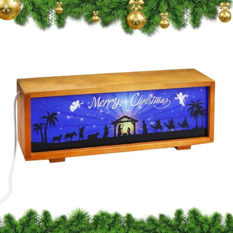 Crèche De Noël Lumineuse - Lanterne à LED pour Table - Décorations De Noël (1/5)