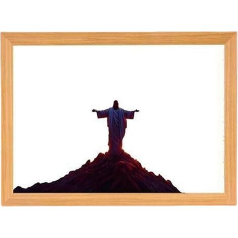 Lampe Jésus - Lampe Jésus 4D Art Mural - Décoration Religieuse Chrétienne (1/5)