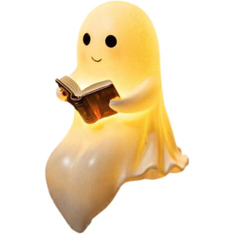Lampe De Lecture Fantôme - Fantôme Assis Qui s' - Décoration de Figurine en (1/5)